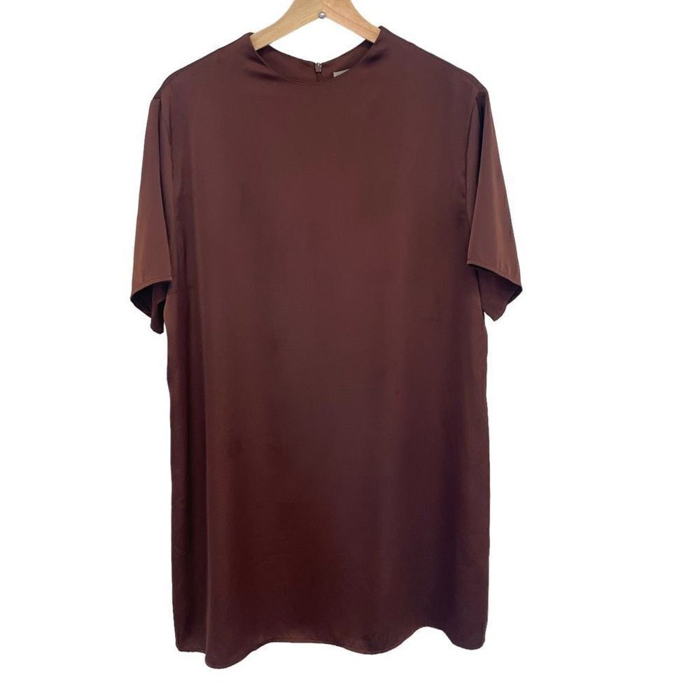 H&M Satin Look T Shirt Dress